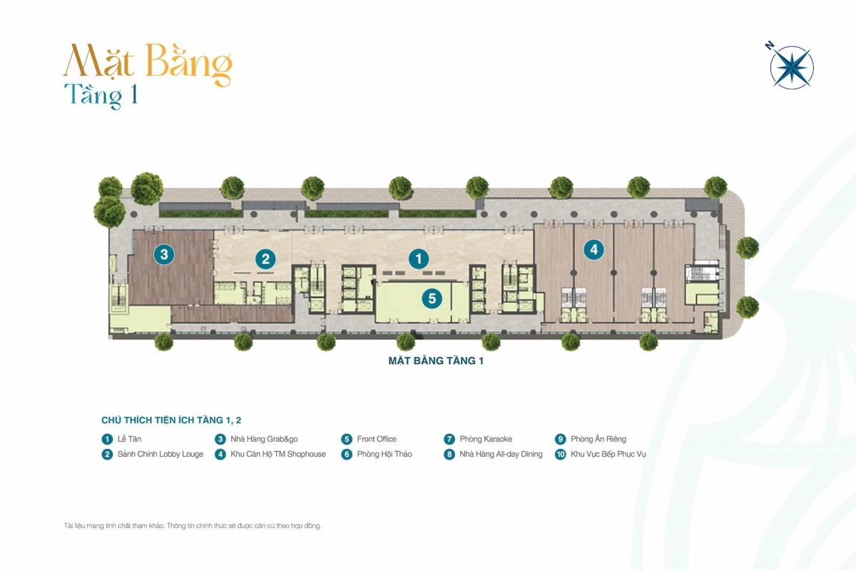 Mặt bằng Vũng Tàu Centre Point tầng hầm 2