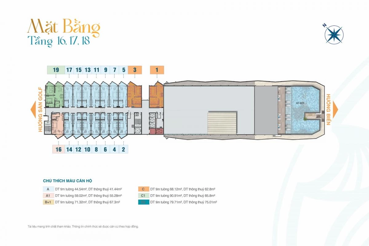 Mặt bằng Vũng Tàu Centre Point tầng 5