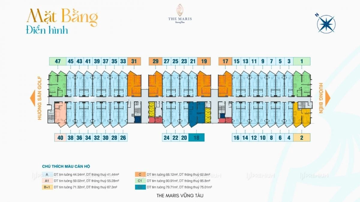 Mặt Bằng Căn Hộ The Maris Vũng Tàu