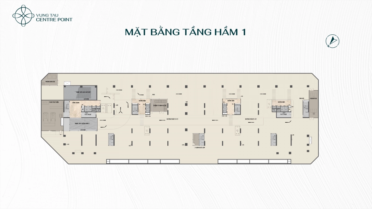 Mặt bằng Vũng Tàu Centre Point tầng hầm 1