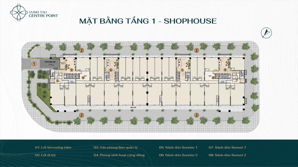 Mặt bằng Vũng Tàu Centre Point tầng3